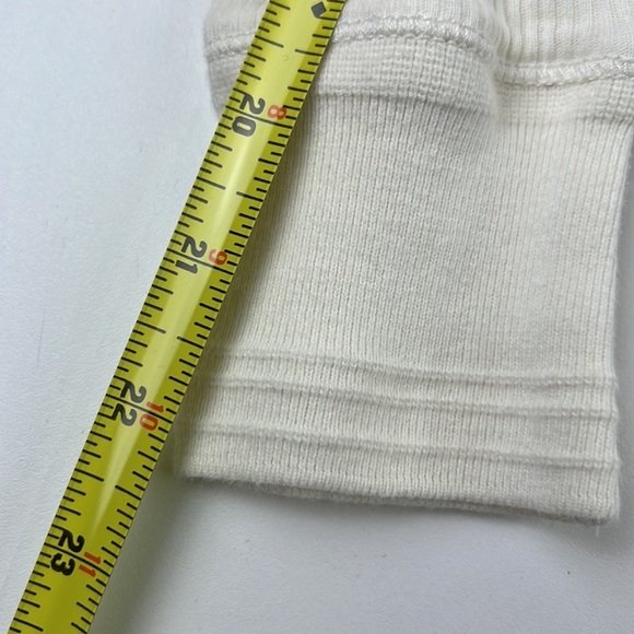 Petite  Lauren Ralph Lauren White Ribbed Top with 1/4 Zipper - Picture 12 of 14